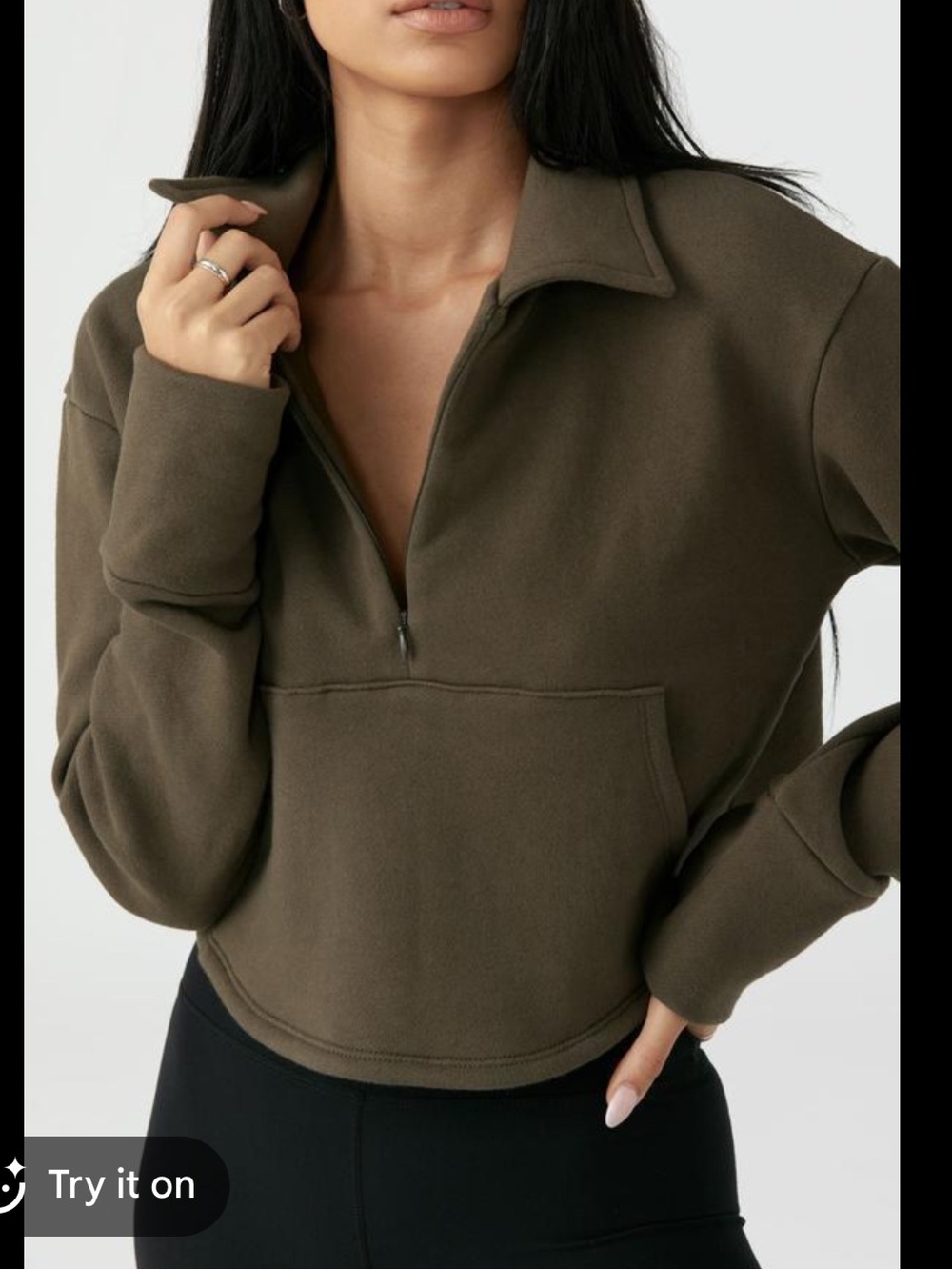 Joah brown Aspen half zip sweatshirt
